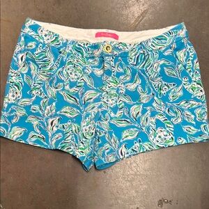 Lilly Pulitzer Blue Floral Women's Shorts